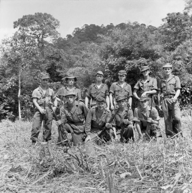 Group photograph of men of 22 Special Air Service Regiment in Malaya.