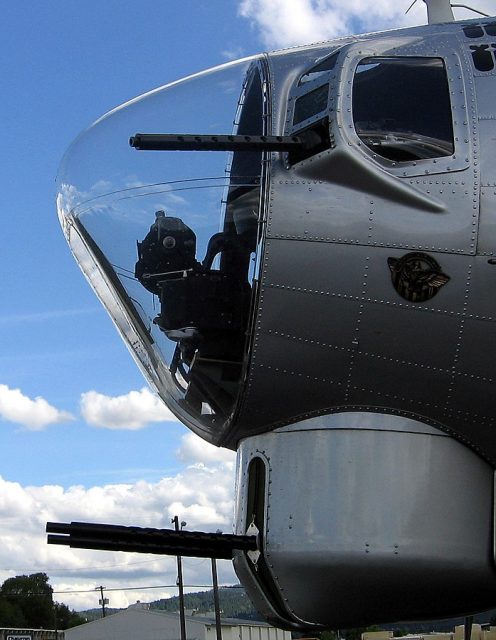 Exterior view of the nose turret and bombardier’s station on a B-17. Photo: Mark Wagner / CC BY-SA 2.5