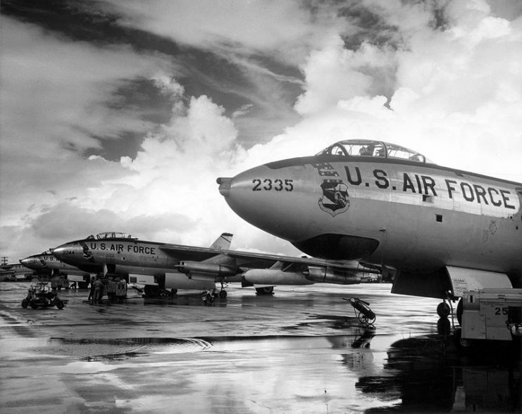 Strategic Air Command B-47 Stratojet bombers.