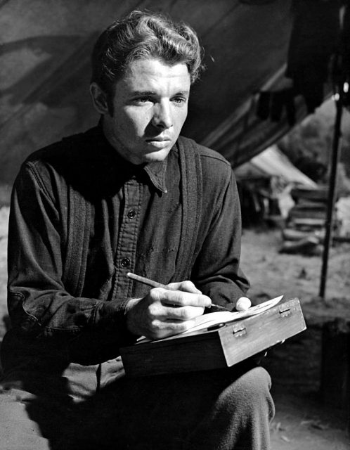 Original studio publicity photo of Audie Murphy for film The Red Badge of Courage.