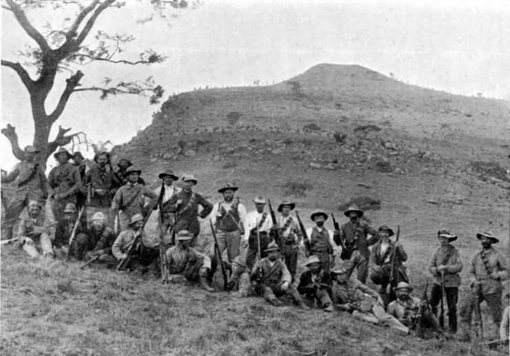 Boer militia at the Battle of Spion Kop