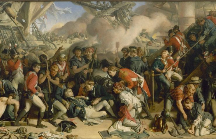 The Death of Nelson by Daniel Maclise (cropped)