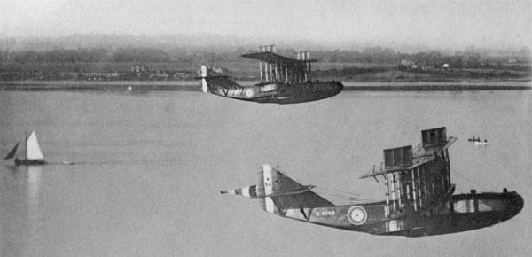 Felixstowe F.5s in formation, 1928
