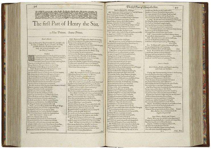 First page of The first Part of Henry the Sixt from the First Folio (1623).Photo: Folger Shakespeare Library Digital Image Collection CC BY-SA 4.0