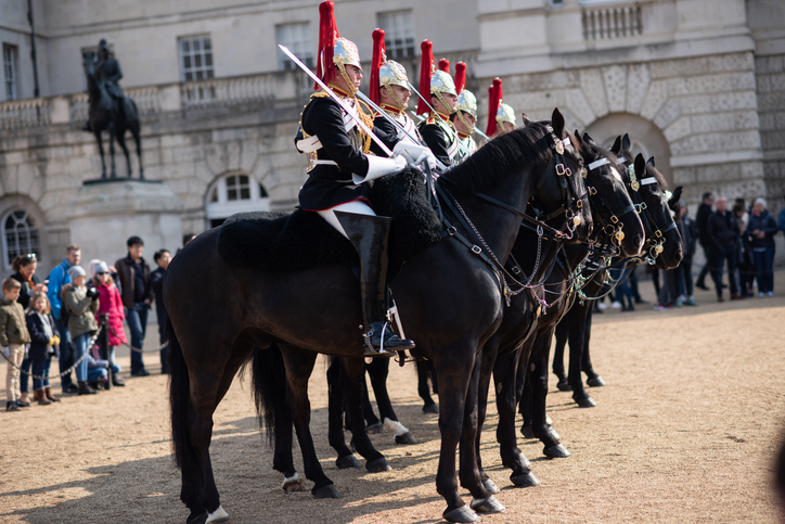Members of the Blues & Royals: Household Cavalry.