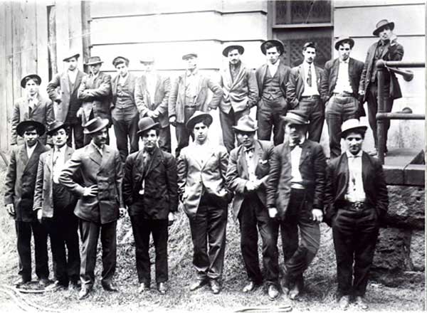 Members of the Five Points Gang of New York City.