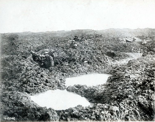Photo depiction of “wild men” who lurked in the mud, abandoned trenches, and haze of No Man’s Land
