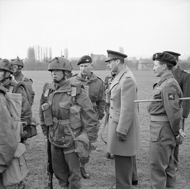 King George VI inspects paratroopers of the 6th Airborne Division