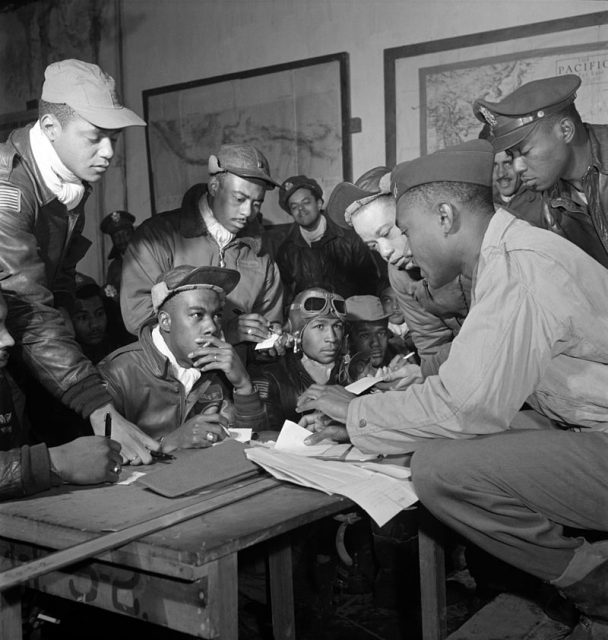 Tuskegee airmen, March 1945
