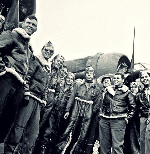 One of the photos Margaret Bourke-White took of the VIII Bomber Command.