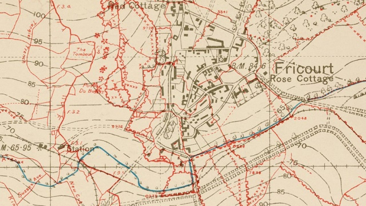 map of world war 1 trenches Trench Maps From Wwi Digitized map of world war 1 trenches