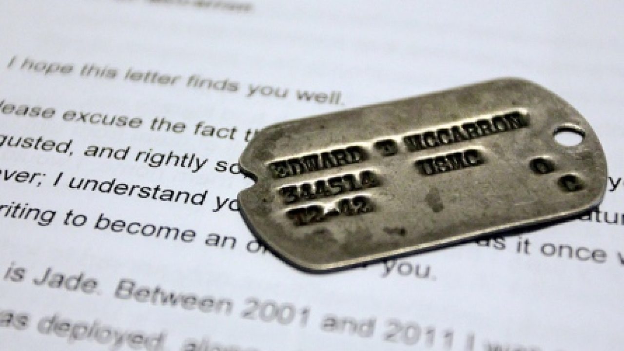 Memories Of Wwii Vet Ed Mccarron And The Dog Tag He Was Recently Reunited With<script async src=