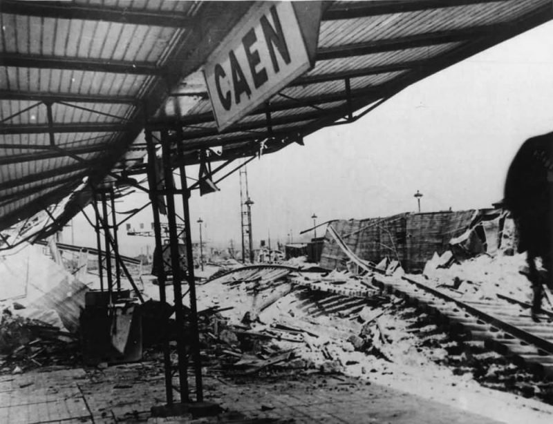 Bombed_Ruins_of_Railway_Station_in_Caen_France_Normandy_1944