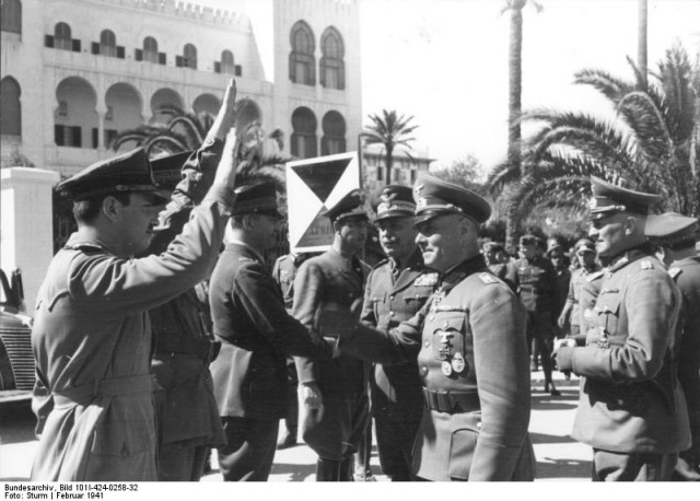 Rommel takes command in North Africa. By Bundesarchiv – CC BY-SA 3.0 de