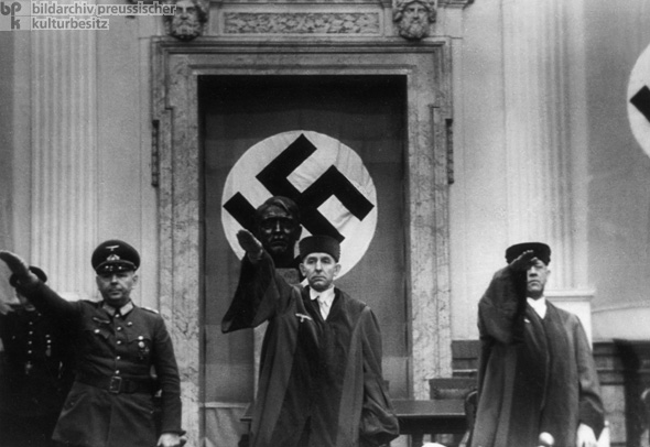 Prozess am "Volksgerichtshof" gegen Angehrige des Widerstandes vom 20.07.1944.