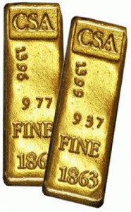 Bullion belonging to the Confederate States of America