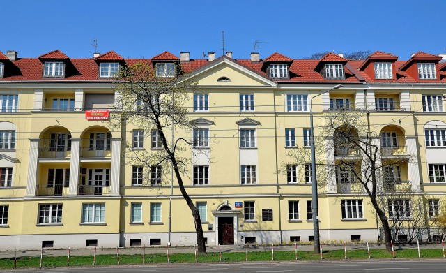 House at al. Niepodległości 223 in Warsaw where in 1944 Wilm Hosenfeld met Szpilman