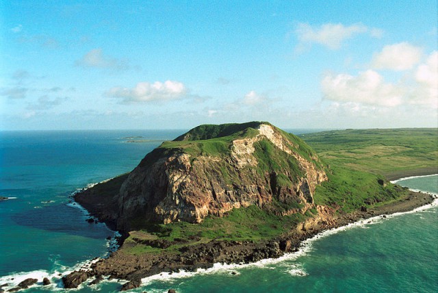 A picture of Mt. Suribachi taken in 2001