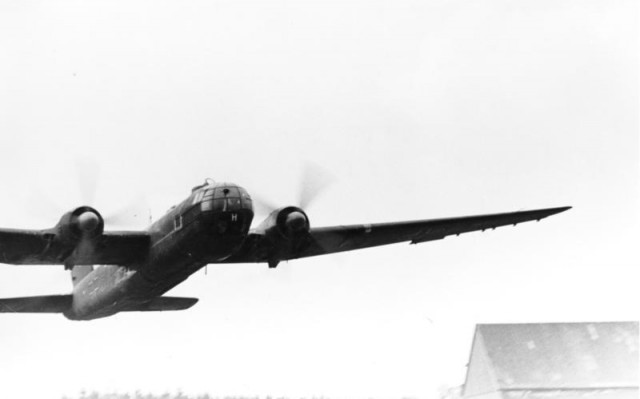 He 177 comes in for a low flypast, January 1944