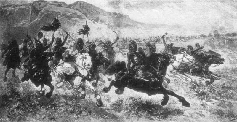 The Huns Charge.