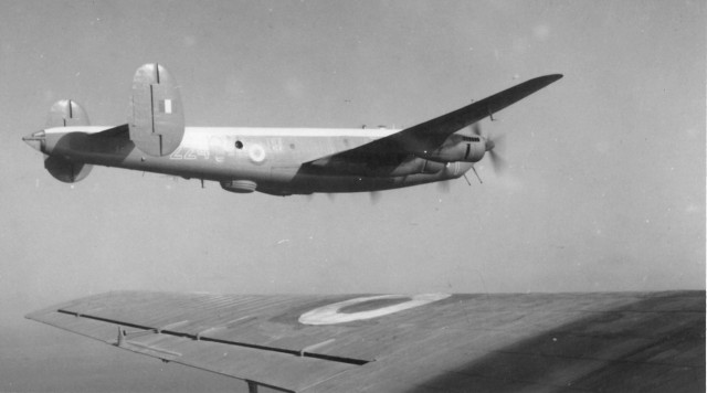 A Shackleton belonging to 224 Sqduadron flying in formation near Masirah during the Jebel Akhdar campaign