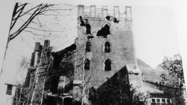 Itter Castle after the battle taken by Schwab