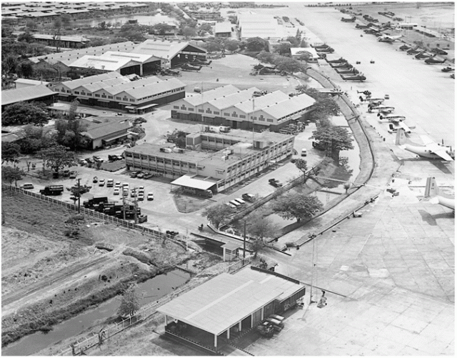 Air America complex at Udorn, Thailand, 1973 (CIA.gov)