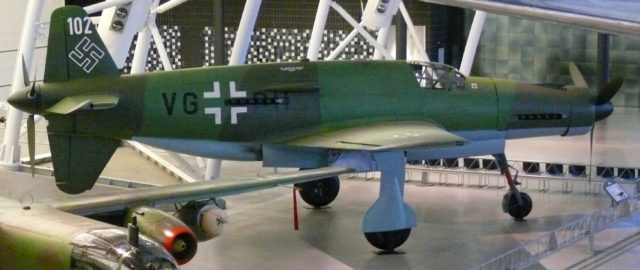 Dornier Do 335 Pfeil (Arrow) in the National Air and Space Museum, Steven F. Udvar-Hazy Center, Washington DC. Photo Credit