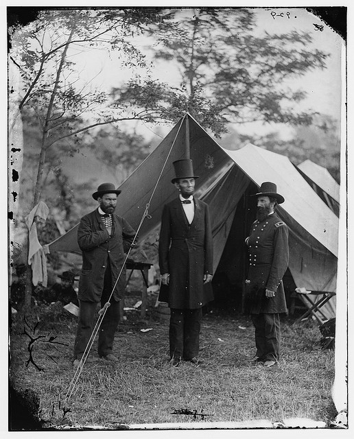 Abraham Lincoln at Antietam, Maryland by Alexander Gardner, October 3, 1862 