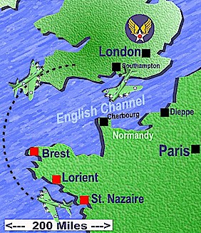 http://www.homeofheroes.com/wings/part2/06_smith.html Route from Turleigh to St. Nazaire