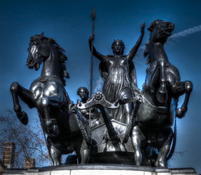 Boudica Statue at Westminster. Picture by Paul Walter via Flickr Creative Commons