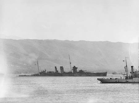HMS York in Souda bay, Crete, May 1941