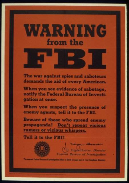 WARNING FROM THE FBI