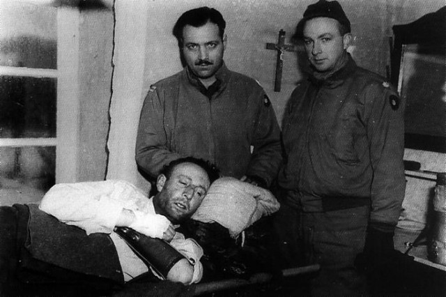 A wounded von der Heydte in captivity via http://ww2gravestone.com/people/heydte-friedrich-august-freiherr-von-der/