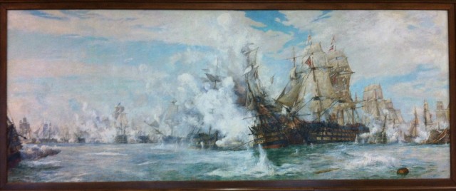 Battle Of Trafalgara By William Lionel Wyllie. Image from https://en.wikipedia.org