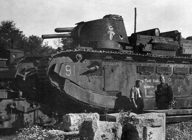 French super heavy tank Char 2C number 91 Provence