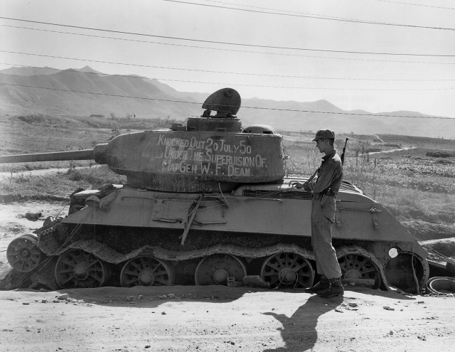 The tank reportedly knocked out by General Dean via commons.wikimedia.org