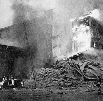 Soviet bombing of Helsinki, 30 November 1939.