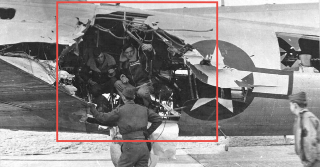 B-17 Damaged