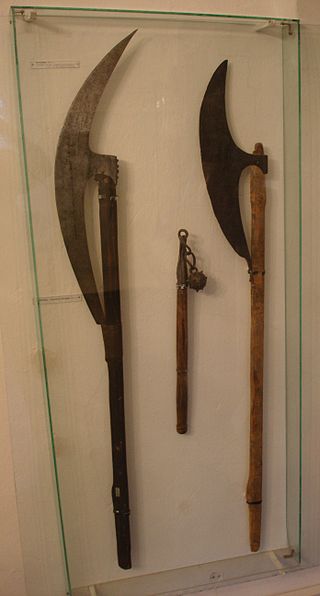 Two Examples of the Bardiche, from a Russian museum (Wikipedia)