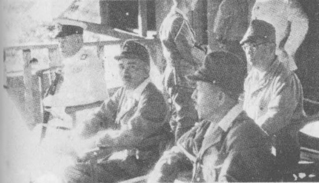 Yamamoto at Rabaul with Jinichi Kusaka in April 1943.