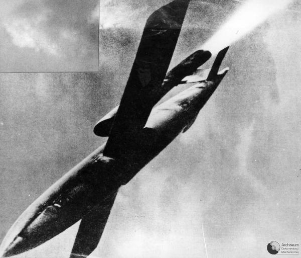 V-1 rocket in flight