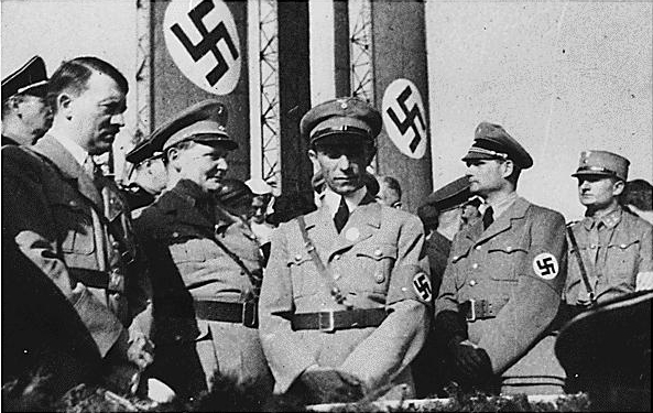 The Architect of the Purge - Hitler, Goering, Goebbels, Hess (Wikipedia.org / Bundesarchiv)