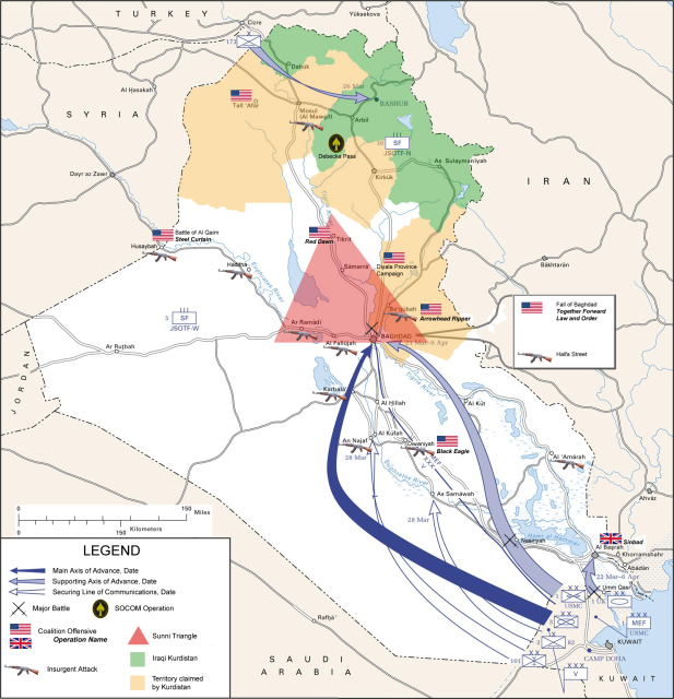 Iraq invasion map 2003 via commons.wikimedia.org