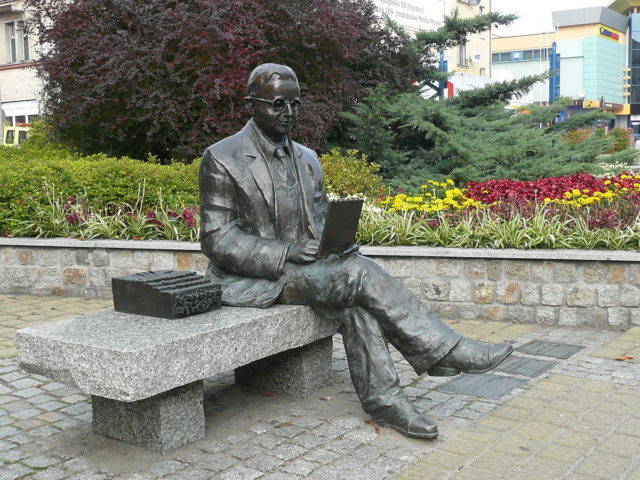 M Rejewski memorial in Bydgoszcz.