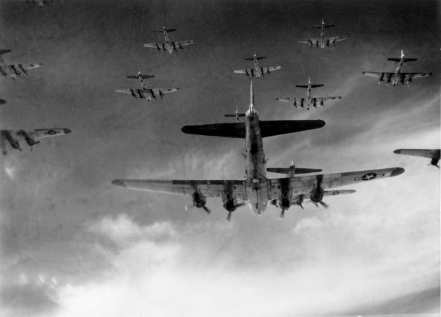 B-17s in formation