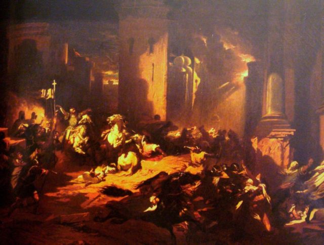 Capture of Antioch by Bohemond of Tarente in June 1098.