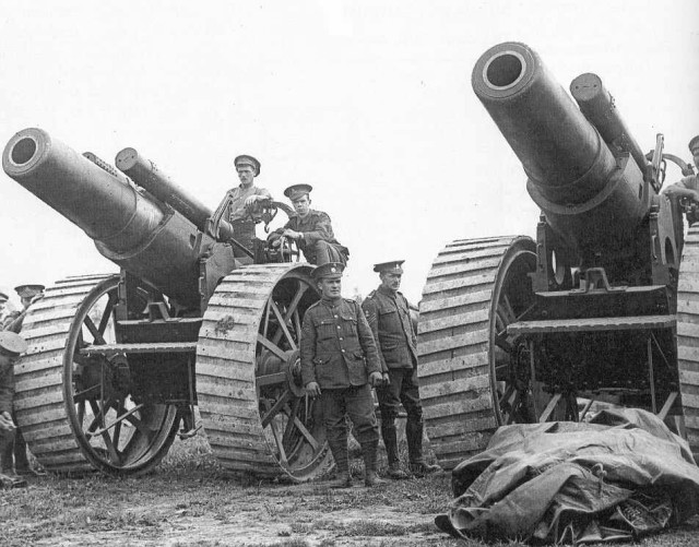 Howitzers of the Royal Garrison Artillery