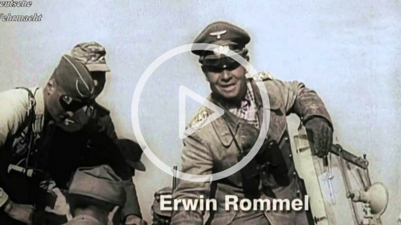 Breathtaking Color Footage Of Erwin Rommel Afrika Korps -
