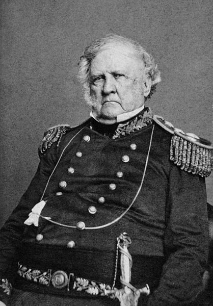 http://historical.ha.com/itm/photography/union-lieutenant-general-winfield-scott-inscribed-carte-de-visite/a/6118-49427.s Lieutenant General Winfield Scott on June 10, 1862